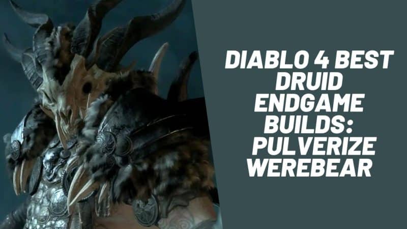 Diablo 4 Best Druid Endgame Builds: Pulverize Werebear